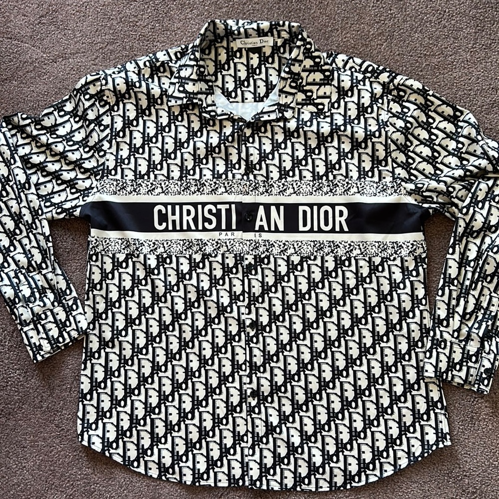 Christian Dior satin shirt